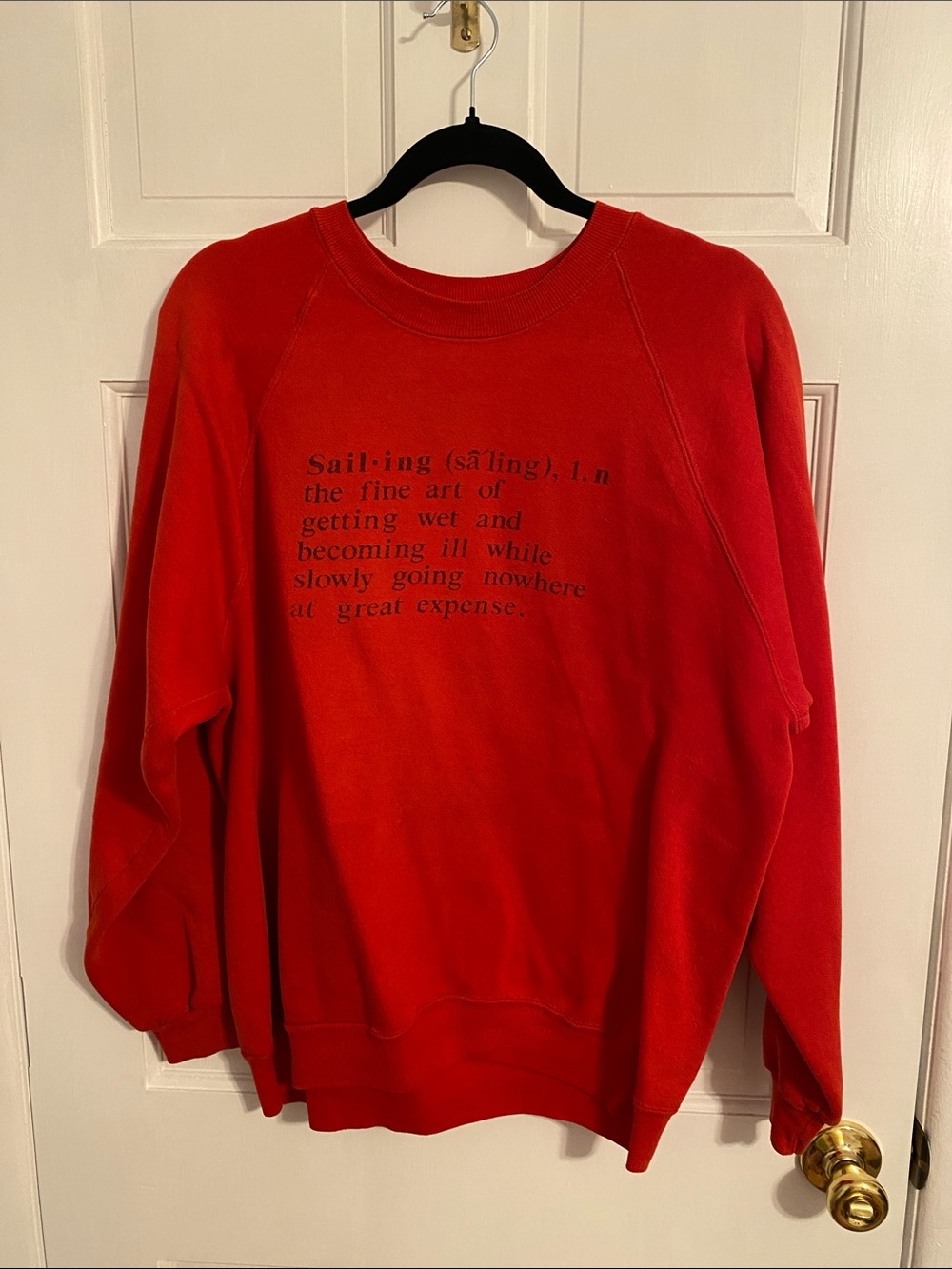 Russell Athletic Red Graphic Crewneck Sweatshirt